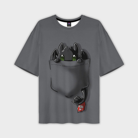 Мужская футболка oversize 3D с принтом Как приручить дракона в Петрозаводске,  |  | детский мультфильм | детям | для детей | дракон | как приручить дракона | мультик | мультфильм