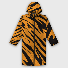 Мужской дождевик 3D с принтом Тигр в Екатеринбурге,  |  | животное | зверь | кардашьян | ким | кот | лев | оранжевый | полосы | рыжий | тигр | черный