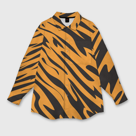Мужская рубашка oversize 3D с принтом Тигр в Тюмени,  |  | животное | зверь | кардашьян | ким | кот | лев | оранжевый | полосы | рыжий | тигр | черный