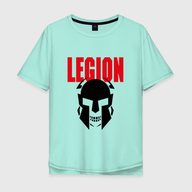 Мужская футболка хлопок Oversize с принтом Legion в Белгороде, 100% хлопок | свободный крой, круглый ворот, “спинка” длиннее передней части | black | cool | creative | design | fashion | hype | legion | philosophy | rom | skeleton | skull | supreme | vanguard | авангард | дизайн | креатив | круто | легион | мода | рим | скелет | философия | хайп | череп | черный
