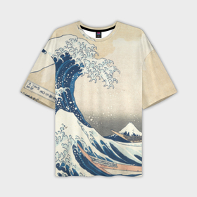 Мужская футболка oversize 3D с принтом Большая волна в Канагаве в Белгороде,  |  | арт | большая волна | в канагаве | гравюра | искусство | канагава | кацусики хокусай | япония