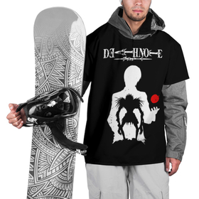Накидка на куртку 3D с принтом Тетрадь смерти , 100% полиэстер |  | death note | аниме | дэсу ното | манга | рюк | синигами | шинигами