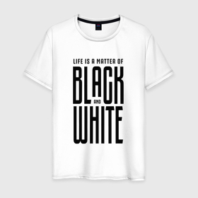 Мужская футболка хлопок с принтом Juventus - Live! в Екатеринбурге, 100% хлопок | прямой крой, круглый вырез горловины, длина до линии бедер, слегка спущенное плечо. | 0x000000123 | black and white | juve | juventus | юве.ювентус