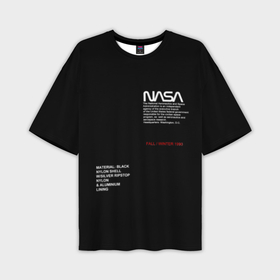 Мужская футболка oversize 3D с принтом NASA в Екатеринбурге,  |  | galaxy | nasa | space | space company | star | астрономия | галактика | звезды | космическая компания | космос | наса