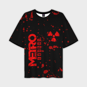 Мужская футболка oversize 3D с принтом Metro 1 в Курске,  |  | metro | metro exodus | s.t.a.l.k.e.r | stalker | игра | метро | радиация | сталкер