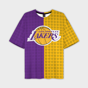 Мужская футболка oversize 3D с принтом Lakers 1 в Новосибирске,  |  | Тематика изображения на принте: ball | basket | basketball | kobu | lakers | lebron | los angeles | баскетбол | коюи | леброн | лейкерс | лос анджелис