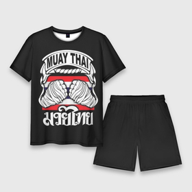 Мужской костюм с шортами 3D с принтом Muay Thai в Белгороде,  |  | fight | muay thai | thai boxing | ufc | бокс | ката | кикбоксин | лаос | лоу кик | муай | мьянма | поединок | таиланд | тай | тайский | таолу