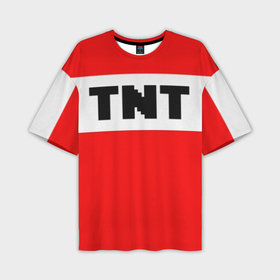Мужская футболка oversize 3D с принтом TNT ,  |  | funny | mine | minecraft | mods | noob | pro | skins | story | vs | zombie | инди | конструктор | майнкрафт | моды | нуб | скин | скрипер | шахта