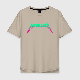 Мужская футболка хлопок Oversize с принтом METALLICA в Тюмени, 100% хлопок | свободный крой, круглый ворот, “спинка” длиннее передней части | matters metallica | music | nothing else | rock | trash metal | группа | музыка | музыканты | рок | трэш металл