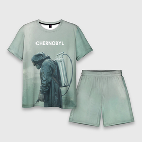 Мужской костюм с шортами 3D с принтом Чернобыль ,  |  | 2019 | chernobyl | hbo | pripyat | припять | сериал | чернобыль