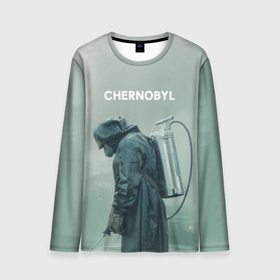 Мужской лонгслив 3D с принтом Чернобыль в Санкт-Петербурге, 100% полиэстер | длинные рукава, круглый вырез горловины, полуприлегающий силуэт | Тематика изображения на принте: 2019 | chernobyl | hbo | pripyat | припять | сериал | чернобыль
