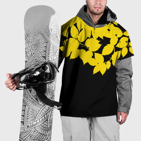 Накидка на куртку 3D с принтом Желтые Листья   Минимализм в Санкт-Петербурге, 100% полиэстер |  | Тематика изображения на принте: 