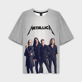 Мужская футболка oversize 3D с принтом Metallica в Новосибирске,  |  | hard rock | heavy metal | metal | metallica | rock | trash metal | группа | металика | металлика | рок | трэш | хардрок