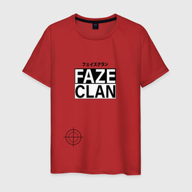 Мужская футболка хлопок с принтом cs:go - Faze Clan (Shooter) , 100% хлопок | прямой крой, круглый вырез горловины, длина до линии бедер, слегка спущенное плечо. | csgo | faze clan | shooter | ксго | стрелок | фейз | шутер