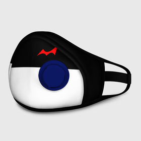 Маска из неопрена с принтом MONOKUMA в городе Новоалтайск, неопрен 100% | Форма огибающая нос. Резинки для ушей с дополнительной резинкой на затылке. Клапан для выдоха для активного дыхания при занятиях спортом. Эластичный материал маски и окантовки для лучшего растяжения и прилегания маски.  | anime | bear | black  white | danganronpa | kurokuma | monodam | monokuma | monomi | monotaro | pink | rabbit | school | shirokuma | аниме | главарь | мoноми | монокума | черно белый | школа