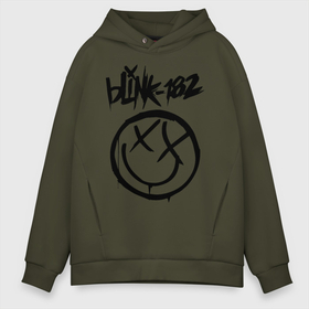 Мужское худи Oversize хлопок с принтом BLINK-182 , френч-терри — 70% хлопок, 30% полиэстер. Мягкий теплый начес внутри —100% хлопок | боковые карманы, эластичные манжеты и нижняя кромка, капюшон на магнитной кнопке | Тематика изображения на принте: blink | music | rock | блинк | группа | музыка | музыканты | рок