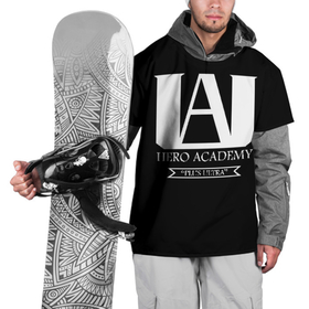 Накидка на куртку 3D с принтом UA HERO ACADEMY logo в Санкт-Петербурге, 100% полиэстер |  | anime | my hero academy | аниме | моя геройская академия