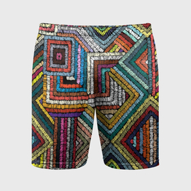 Мужские шорты спортивные с принтом Этнический орнамент вышивка в Белгороде,  |  | 