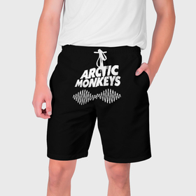 Мужские шорты 3D с принтом Arctic Monkeys в Белгороде,  полиэстер 100% | прямой крой, два кармана без застежек по бокам. Мягкая трикотажная резинка на поясе, внутри которой широкие завязки. Длина чуть выше колен | Тематика изображения на принте: arctic monkeys | арктик манкис | арктические мартышки