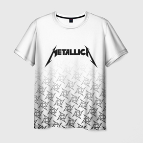Мужская футболка 3D с принтом METALLICA в Санкт-Петербурге, 100% полиэфир | прямой крой, круглый вырез горловины, длина до линии бедер | metallica | металлика