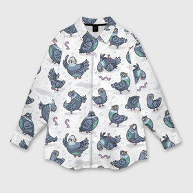 Мужская рубашка oversize 3D с принтом Голуби в Белгороде,  |  | голуби | голубьнаташа | голубьсоциопат | пернатый | почтовый | птицы | червячок | черяки