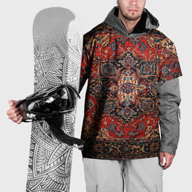 Накидка на куртку 3D с принтом Из России с любовью в Новосибирске, 100% полиэстер |  | абстракция | антибренд | деревня | ковер | орнамент | палас | россия | село | стиль