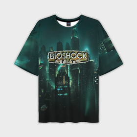 Мужская футболка oversize 3D с принтом Bioshock в Курске,  |  | bioshock | bioshock infinite | биошок | букер | элизабет