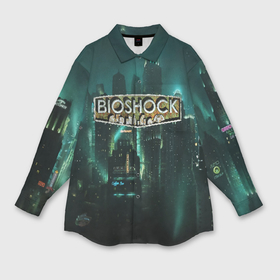 Мужская рубашка oversize 3D с принтом Bioshock в Курске,  |  | bioshock | bioshock infinite | биошок | букер | элизабет