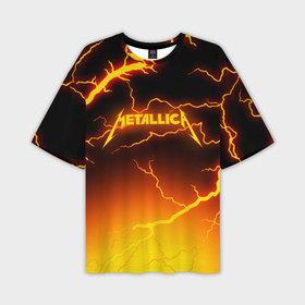 Мужская футболка oversize 3D с принтом Metallica в Санкт-Петербурге,  |  | Тематика изображения на принте: metallica | металлика