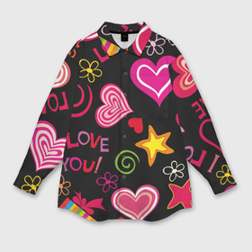 Мужская рубашка oversize 3D с принтом Любовь на века в Санкт-Петербурге,  |  | влюбленные | любовь | надпись | сердца