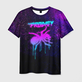 Мужская футболка 3D с принтом The Prodigy , 100% полиэфир | прямой крой, круглый вырез горловины, длина до линии бедер | big bit | breakbit | breakdance | club | electric punk | flint | kate | kate flint | liam | maxim | maxim reality | neon | prodigy | punk | synth | techno | techno punk | бигбит | неон | продиджи