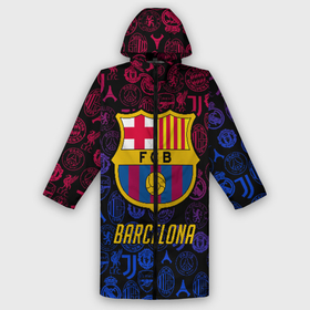 Мужской дождевик 3D с принтом FC Barcelona Barca Барселона в Белгороде,  |  | barcelona | fc barca | барка | барселона