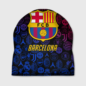 Шапка 3D с принтом FC Barcelona Barca Барселона в Кировске, 100% полиэстер | универсальный размер, печать по всей поверхности изделия | barcelona | fc barca | барка | барселона