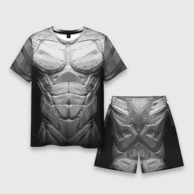 Мужской костюм с шортами 3D с принтом Crysis Экзоскелет в Тюмени,  |  | crysis | style | бронь | броня | внешность | доспехи | костюм | крайзис | крайсис | кризис | крисис | мышцы | облик | пресс | робот | скин | тело | титан | торс | экзоскелет