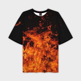 Мужская футболка oversize 3D с принтом Огонь в Тюмени,  |  | fire | flame | огонь | пламя