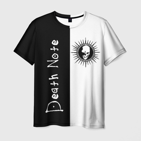 Мужская футболка 3D с принтом Death Note (1) в Белгороде, 100% полиэфир | прямой крой, круглый вырез горловины, длина до линии бедер | anime | death | death note | kira | l | manga | note | ryuk | yagami | yagami light | аниме | ел | кира | манга | рюк | ягами лайт