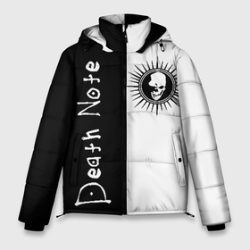 Мужская зимняя куртка 3D с принтом Death Note (1) в Петрозаводске, верх — 100% полиэстер; подкладка — 100% полиэстер; утеплитель — 100% полиэстер | длина ниже бедра, свободный силуэт Оверсайз. Есть воротник-стойка, отстегивающийся капюшон и ветрозащитная планка. 

Боковые карманы с листочкой на кнопках и внутренний карман на молнии. | anime | death | death note | kira | l | manga | note | ryuk | yagami | yagami light | аниме | ел | кира | манга | рюк | ягами лайт