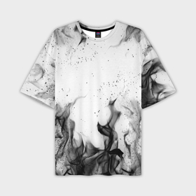 Мужская футболка oversize 3D с принтом Чёрный огонь в Тюмени,  |  | bright | fire | flame | heat | light | wildfire | искры | огненный | огонь | пламя | пожар