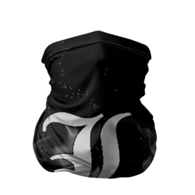 Бандана-труба 3D с принтом L letter flame gray в Курске, 100% полиэстер, ткань с особыми свойствами — Activecool | плотность 150‒180 г/м2; хорошо тянется, но сохраняет форму | Тематика изображения на принте: death note | l | л | рюк