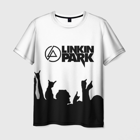 Мужская футболка 3D с принтом LINKIN PARK в Кировске, 100% полиэфир | прямой крой, круглый вырез горловины, длина до линии бедер | chester bennington | linkin park | mike shinoda | линкин парк