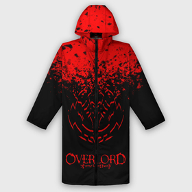 Мужской дождевик 3D с принтом Красный спрей оверлорд ,  |  | overlord | аниме | гранж | лого | логотип | оверлорд | сериал | текстура
