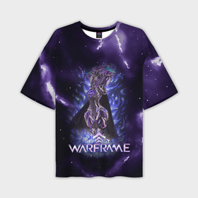 Мужская футболка oversize 3D с принтом Warframe game  logo в Курске,  |  | digital extremes | excalibur | nyx | saryn | space | warframe | варфрэйм | космос | шутер
