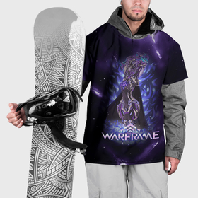 Накидка на куртку 3D с принтом Warframe game  logo в Тюмени, 100% полиэстер |  | digital extremes | excalibur | nyx | saryn | space | warframe | варфрэйм | космос | шутер