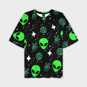 Мужская футболка oversize 3D с принтом Пришельцы в Курске,  |  | звезды | инопланетяне | инопланетянин | нло | пришелец | пришельцы