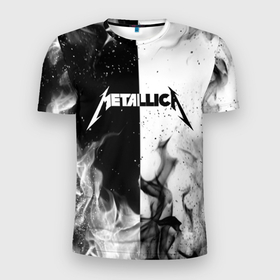 Мужская футболка 3D спортивная с принтом METALLICA в Белгороде, 100% полиэстер с улучшенными характеристиками | приталенный силуэт, круглая горловина, широкие плечи, сужается к линии бедра | metallica | металлика