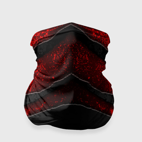 Бандана-труба 3D с принтом Black  Red Metal в Новосибирске, 100% полиэстер, ткань с особыми свойствами — Activecool | плотность 150‒180 г/м2; хорошо тянется, но сохраняет форму | metal | texture | абстракция | камень | лава | метал | текстура | черная