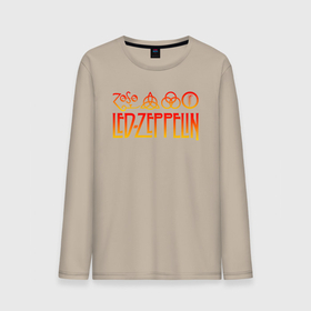 Мужской лонгслив хлопок с принтом Led Zeppelin в Курске, 100% хлопок |  | Тематика изображения на принте: led zeppelin | лед зеппелин