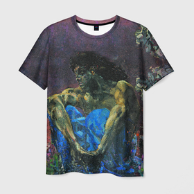 Мужская футболка 3D с принтом Демон в Санкт-Петербурге, 100% полиэфир | прямой крой, круглый вырез горловины, длина до линии бедер | живопись | искусство | картина | художники | шедевры