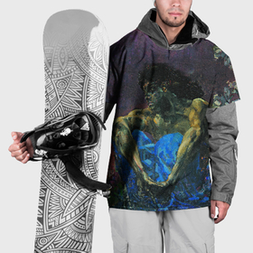 Накидка на куртку 3D с принтом Демон в Кировске, 100% полиэстер |  | живопись | искусство | картина | художники | шедевры