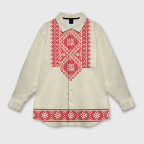 Мужская рубашка oversize 3D с принтом Рубаха славянская вышиванка бежевая в Новосибирске,  |  | бои на мечах | историческая реконструкция | ролевик | рубаха | славяне | средневековье | узоры | этника